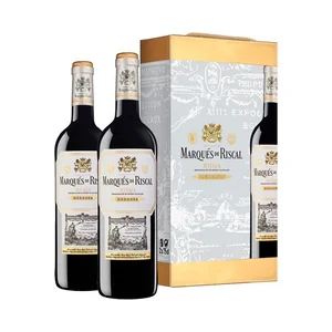 MARQUÉS DE RISCAL Estuche con 2 botellas de vino tinto reserva con D.O. Ca. Rioja.