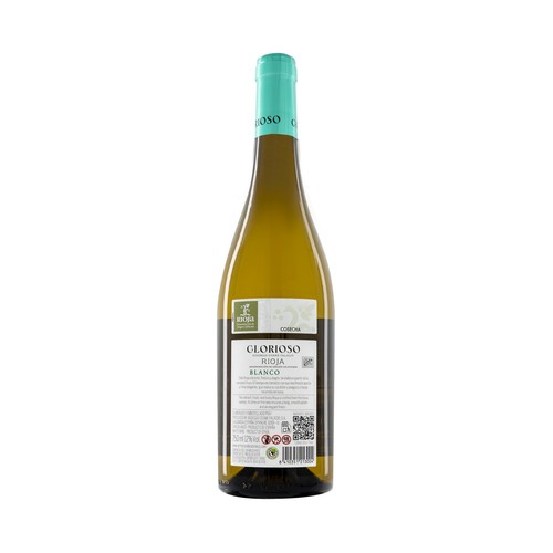 GLORIOSO Vino blanco con D.O. Ca. Rioja botella 75 cl.