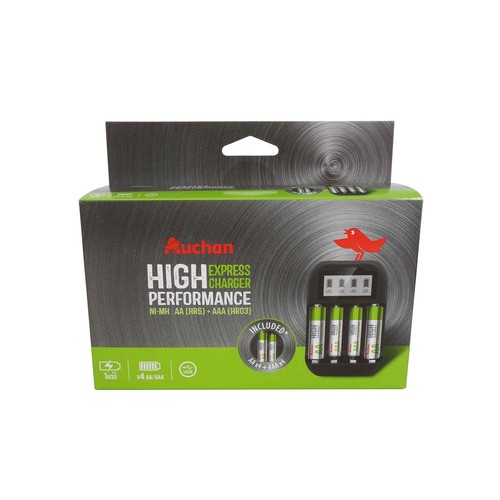 Pack cargador de pilas, 4xAA + 4xAAA, PRODUCTO ALCAMPO.