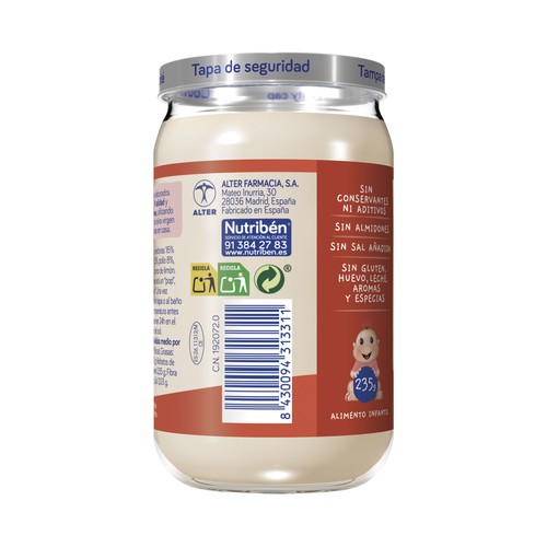NUTRIBÉN Potitos® de patatitas con pollo a partir de 6 meses 235 g.