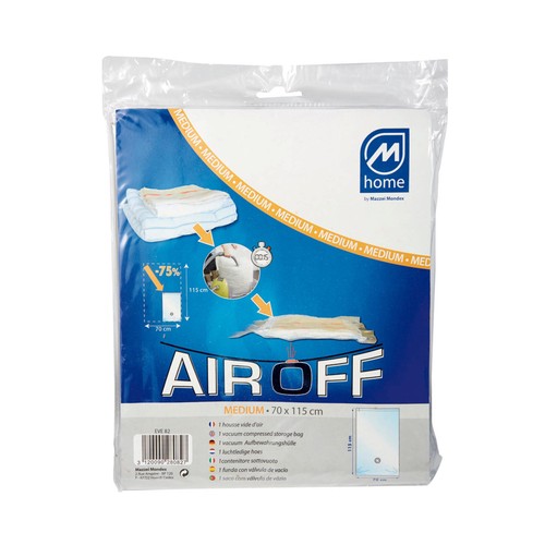 Funda para ropa con válvula de vacío, serie Home Air Off 70x115 centímetros MONDEX.