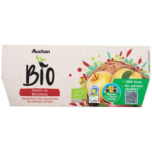 Imagen de ALCAMPO CULTIVAMOS LO BUENO ECOLÓGICO Compota de manzana ecológica Pack de 4 uds. x 100 g.