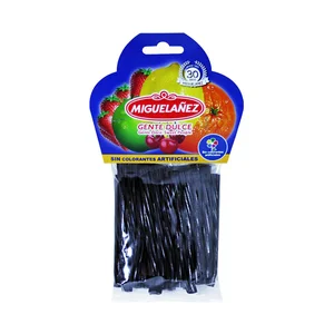MIGUELAÑEZ Gominolas regaliz torcida negra bolsa 150 g.