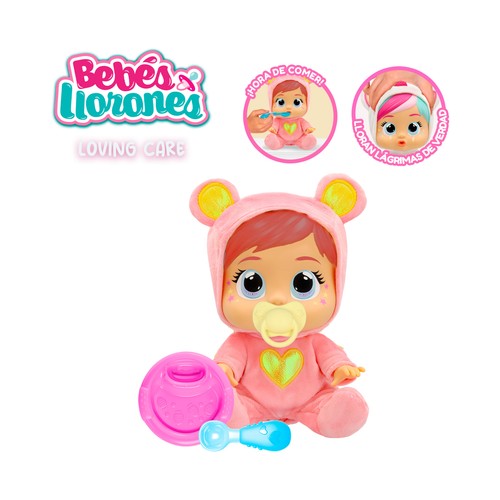 BEBÉS LLORONES Loving Care Fantasy Nina, con lágrimas de verdad
