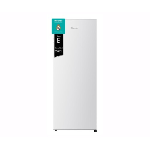 Frigorífico 143,4cm HISENSE RL313D4AWE CÍCLICO, clasificación energética: E, H: 143,4cm, A: 55cm, F: 54,2cm, capacidad total: 242L.