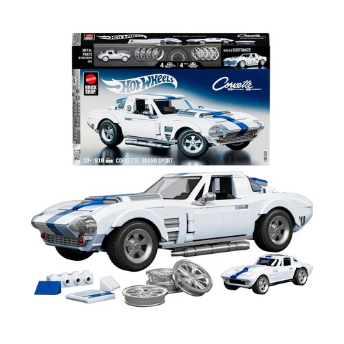 HOT WEELS Conjunto de Construcción Serie Élite Corvette coleccionable 918 Piezas +10 Años