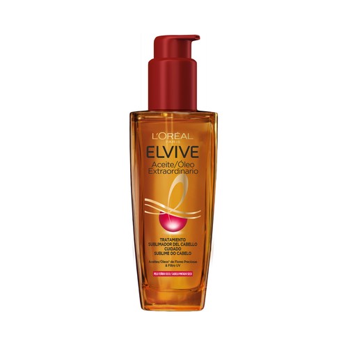 ELVIVE Tratamiento hidrantante, nutritivo y protector para cabellos teñidos secos ELVIVE Aceite extraordinario 100 ml.