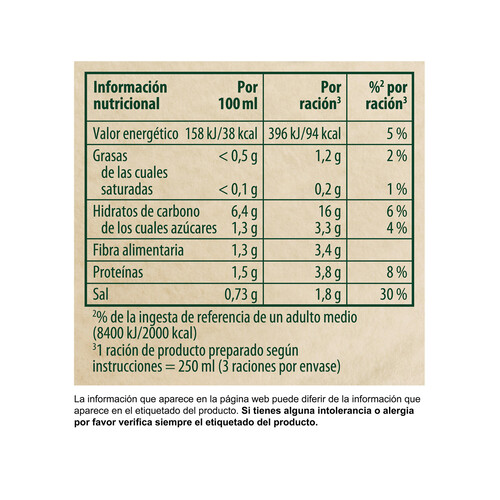 KNORR Sopa deshidratada de verduras y legumbres KNORR 68g.