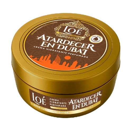 LOÉ Atardecer en Dubai Crema hidratante perfumada con aceite de almendra 200 ml.