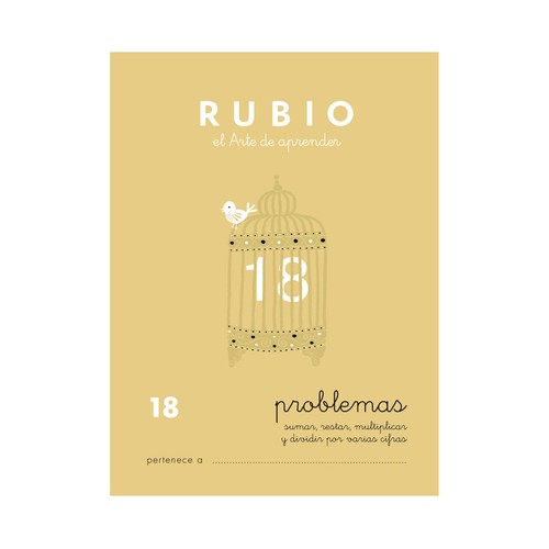 Problemas 18, sumar, restar, multiplicar y dividir por varias cifras, 10-11 años RUBIO.