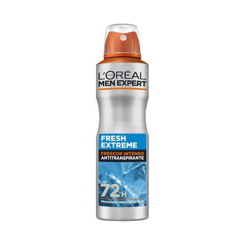 L´ORÉAL PARIS Men expert fresh extreme Desodorante en spray para hombre, frescor intenso 150 ml.
