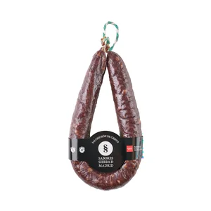 SABORES SIERRA DE MADRID Salchichón de ciervo, elaborado sin gluten 250 g.