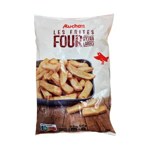 AUCHAN Patatas fritas extra grandes horno 1 kg Producto Alcampo.
