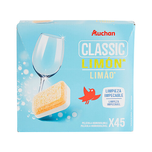 Detergente para lavavajillas máquina concentrado PRODUCTO ALCAMPO 45 uds. x 10 g.