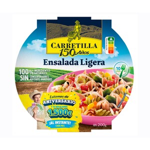 Imagen de CARRETILLA Ensalada de pasta ligera con soja 200 g.