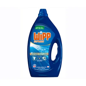 WIPP EXPRESS Detergente líquido gel azul 60 dosis.
