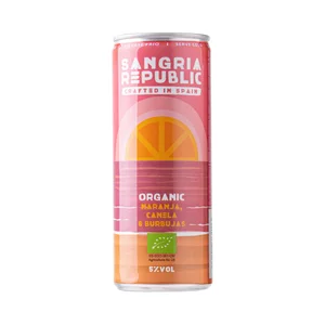REPUBLIC Sangría ecológica con un toque de naranja y canela lata 25 cl.