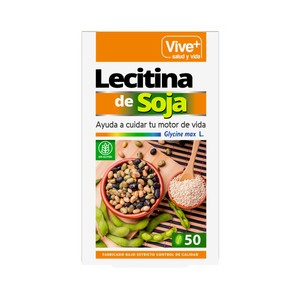 VIVE+ SALUD Y VIDA Lecitina de Soya VIVE PLUS 48 Perlas x 35 g.