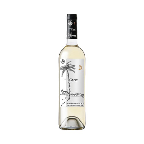 MAS DE CANET  Vino blanco ecológico con IGP Vinos de la Tierra de Mallorca MAS DE CANET botella de 75 cl.