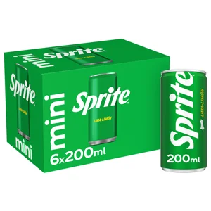 SPRITE Refresco con sabor a lima limón pack 6 latas x 200 ml.