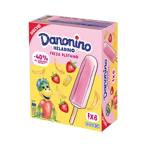AUCHAN Polo helado con sabor a cola, fresa y vainilla 10 x 60 ml. Producto Alcampo