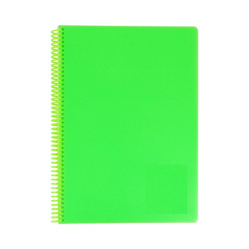 Cuaderno A5 polipropileno 80h 90gr, pauta 3,5 espiral surtido. AUCHAN