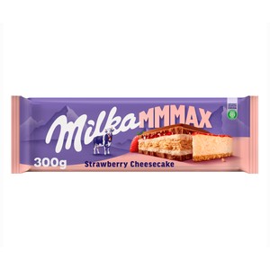 Imagen de MILKA Chocolate con leche y fresa cheesecake 300 g.