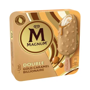 MAGNUM Bombón helado sabor galleta y nueces de pecán son salsa de caramelo salado 3 x 88 ml.