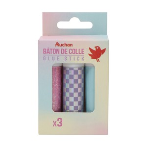 Imagen de 3 barras de pegamento de 9G, estilo brillante, ALCAMPO.