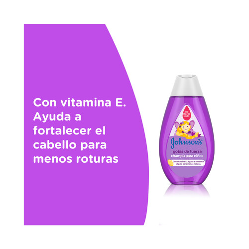 JOHNSON'S Champú para niños, que ayuda a fortalecer su cabello JOHNSON´S 500 ml.