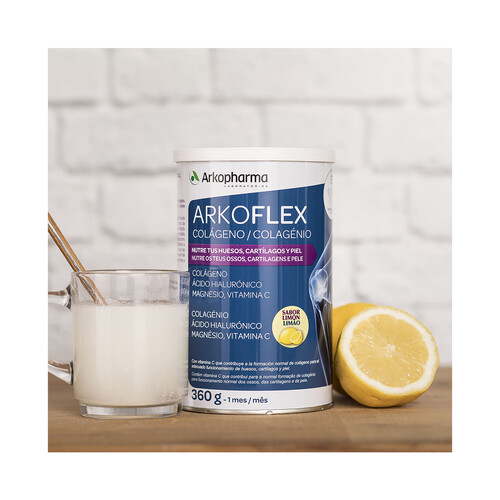 ARKOPHARMA Arkoflex Complemento alimenticio a base de colágeno sabor a limón 360 g.