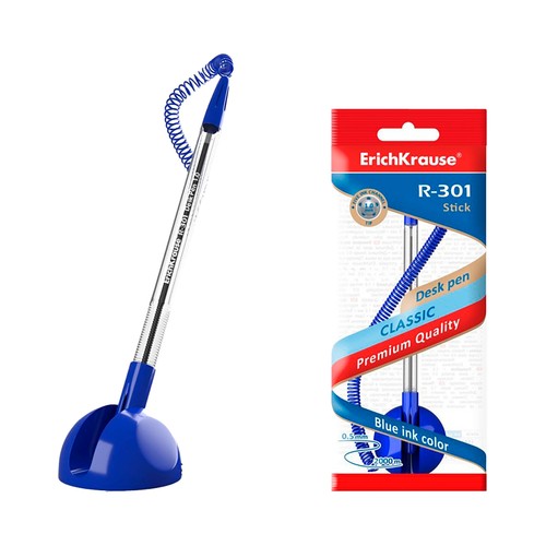 Bolígrafo mostrador desk pen 1.0 azul. ERICHKRAUSE