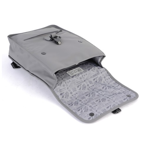 Mochila QILIVE CSR gris, con solapa de 14´-15´