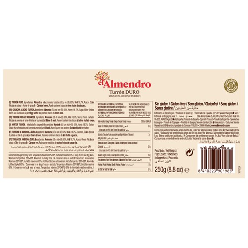 EL ALMENDRO Turrón duro 250 g.