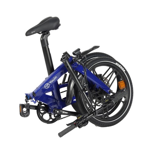 Bicicleta eléctrica plegable YOUIN Marbella Azul, 250W, ruedas 20", autonomía 40Km..