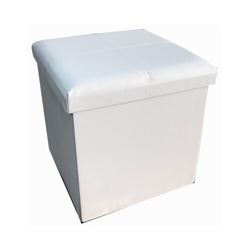 Puf de poliuretano cuadrado plegable con estructura de MDF y relleno de esponja disponible en colores surtidos, DECORACIÓN.