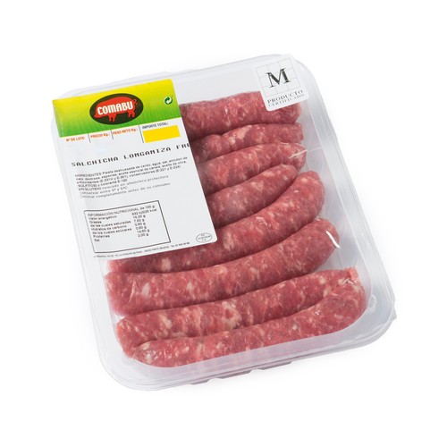 COMABU Salchichas de cerdo frescas 380 g. 