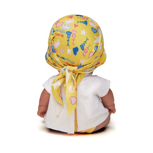 Muñeco bebé solidario Baby Pelón Leire, JUEGATERAPIA.