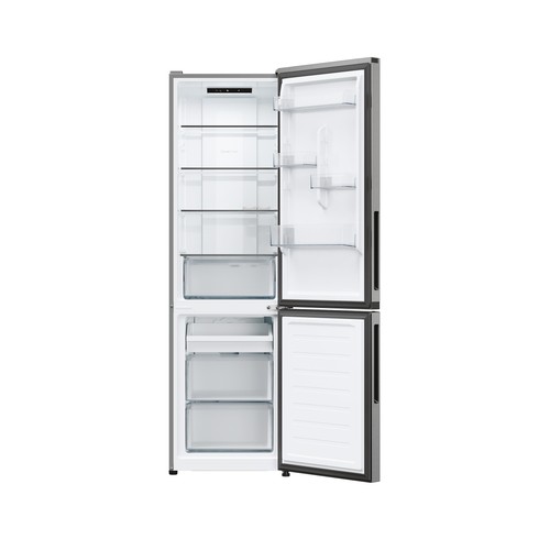 Frigorífico combi 182cm CANDY CNCQ2T518EX Inox, NO FROST, clasificación energética: E, H: 182cm A: 54,5cm, F: 60,2cm, capacidad total: 279L.