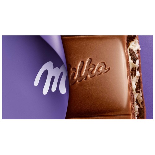 MILKA Chocolate con leche y trozos de galleta Oreo 100 g.