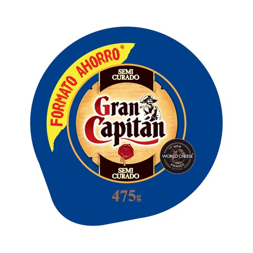 GRAN CAPITÁN Queso mezcla semicurado GRAN CAPITÁN 475 g.