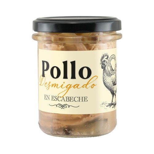 ALTA COCINA Pollo desmigado en escabeche - Tarro de 100g.