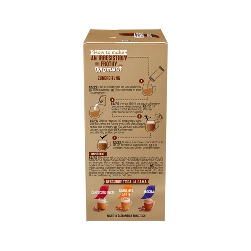NESCAFÉ Café Cappuccino natural NESCAFÉ 10 uds. de 14 g.