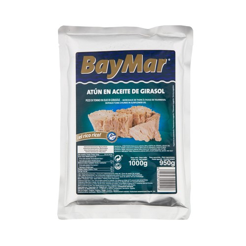 BAYMAR Atún en aceite de girasol en bolsa 1 kg.