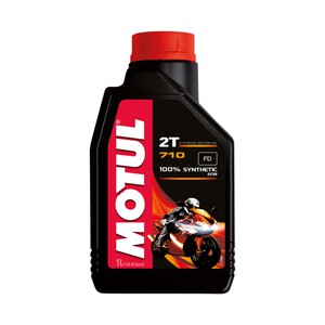 Lubricante sintético para motocicletas de 2 tiempos MOTUL 710 1 litro.