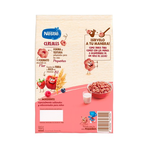 NESTLÉ Cereales infantiles de frutos rojos, a partir de 15 meses 100 g.