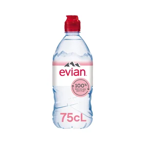 EVIAN Agua mineral botella de 75 cl.