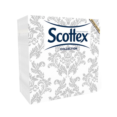 SCOTTEX Collection Servilletas de papel (2 capas) desechables de 33 x 33 cm., con estampado 50 uds.