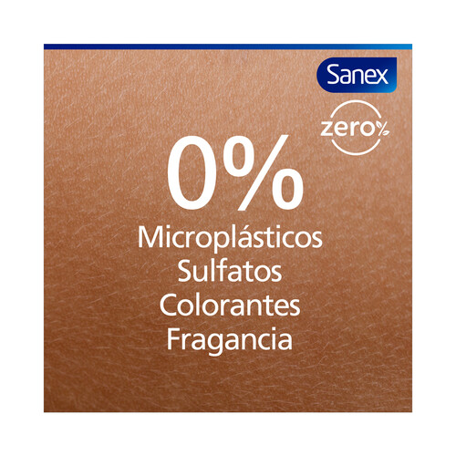 SANEX Zero % Gel de ducha o baño, con hidratantes naturales para pieles sensibles y delicadas 600 ml.