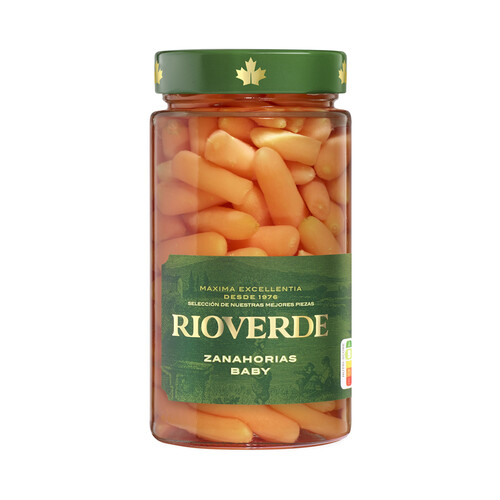 RIOVERDE Zanahorias baby aliñadas frasco de 200 g.